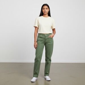 citizens of humanity - Core Straight leg Mom Jean in Pea Green - 33